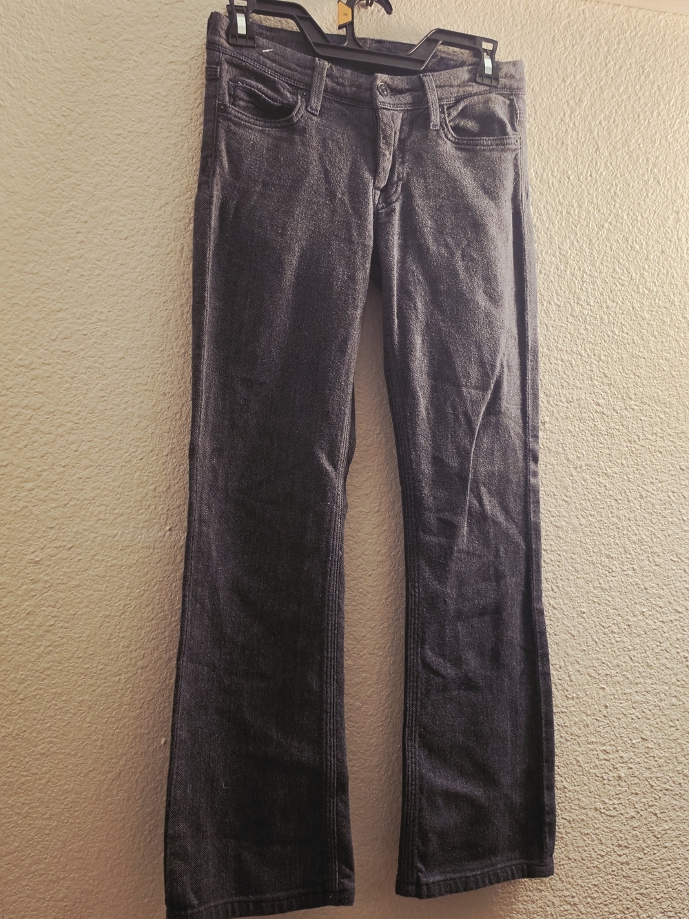 7 For All Mankind Black Flare Jeans